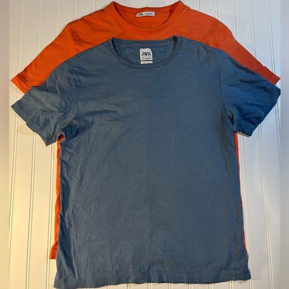 ZARA women’s t shirt bundle minimalist crop round neck size medium - Picture 1 of 6